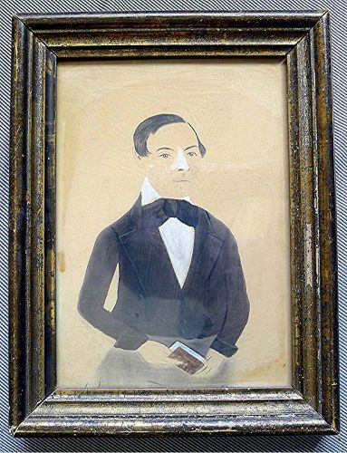 A Jane Anthony Davis Watercolor Portrait c1847-1850