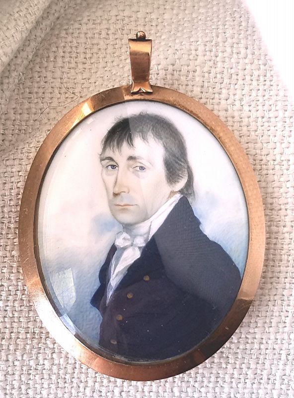 A Superb Portrait Miniature Attrib. to Jeremiah Paul c1805