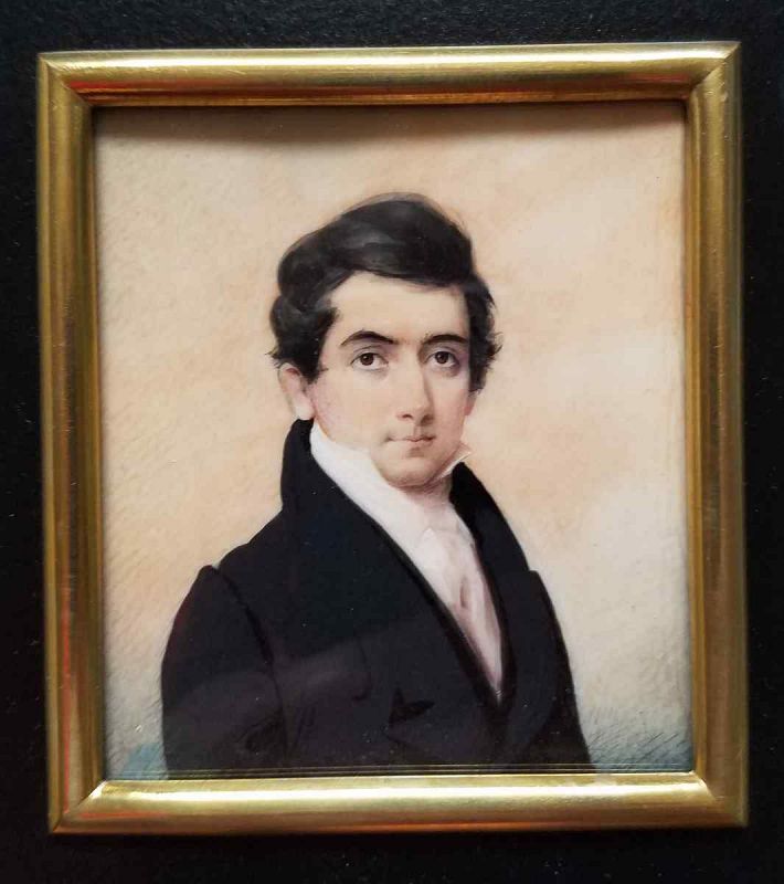 Daniel Dickinson Miniature Portrait c1835