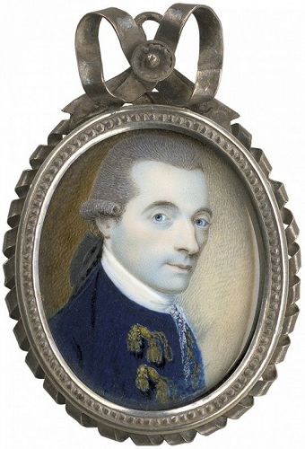 Charles Robertson Portrait Miniature c1790