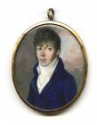 Louis Marie Autissier (Attributed) Portrait Miniature c1797