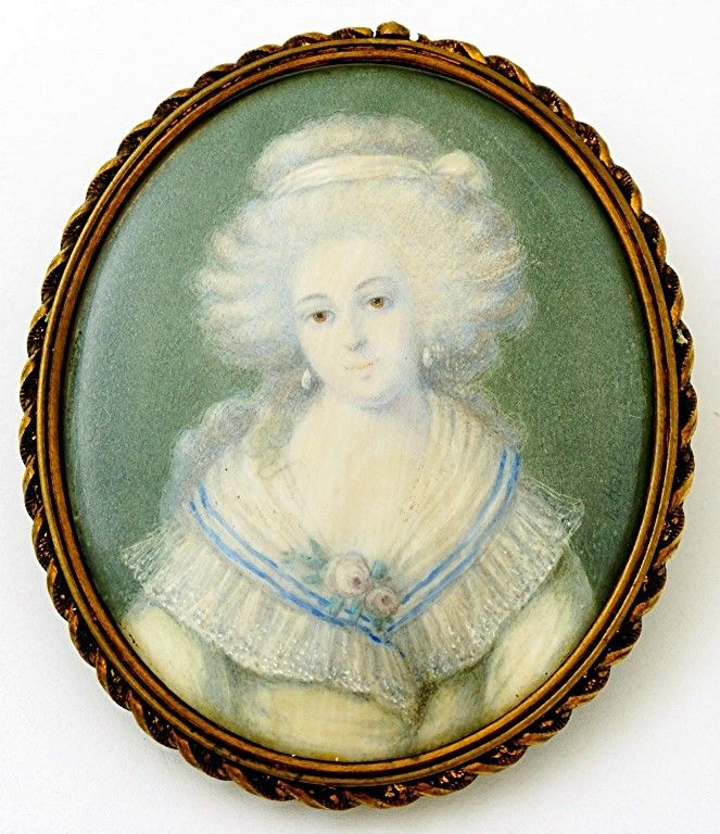 A Beautiful English Miniature Portrait c1785