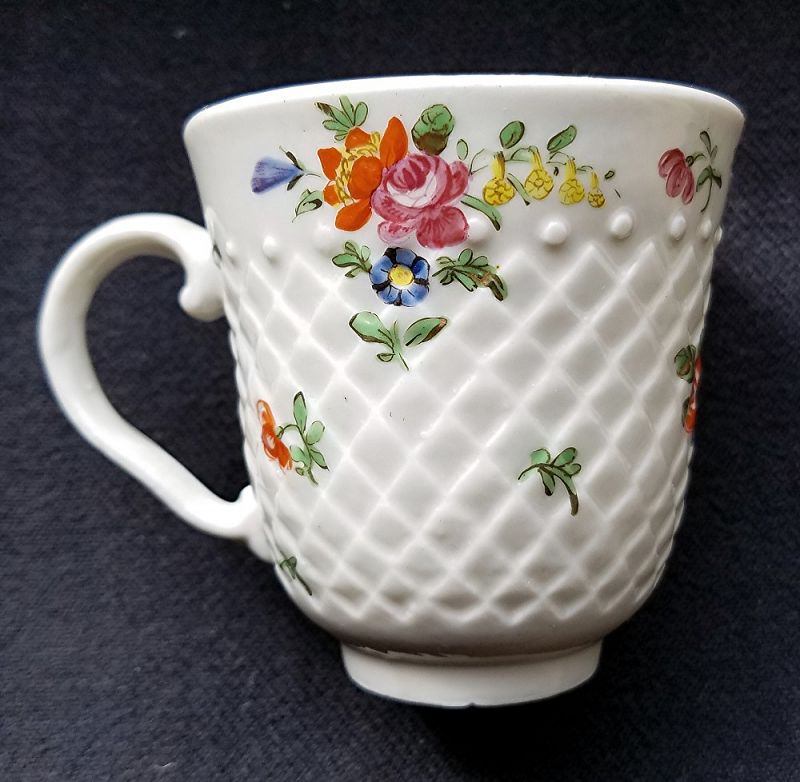 Superb Bristol Porcelain Coffee Cup c1775