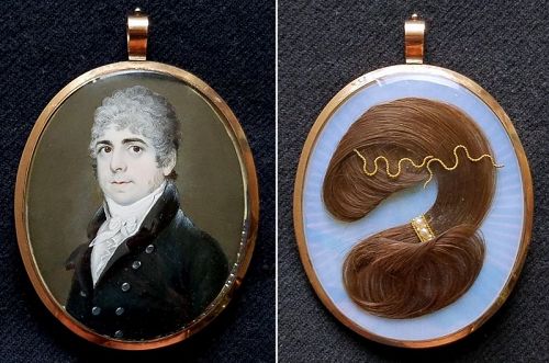 A Handsome Miniature Portrait of a Gent c1795