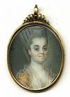 A Miniature Painting of a Stately Lady c1770