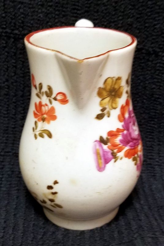 A Fine Longton Hall Porcelain Creamer c1756