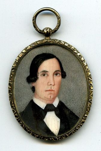Rare M.E. Mynerts Portrait Miniature c1838