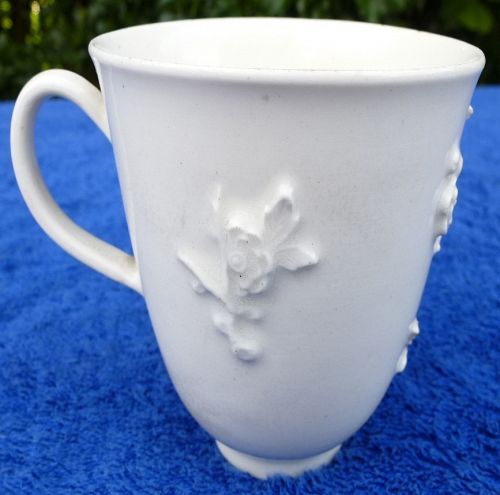 A Tall  Early Bow Porcelain Chocolate Cup c1752 - 1755
