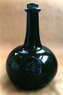 Dutch Decanter Wine Bottle with Seal 17th c