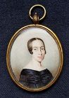 Alexander Hamilton Emmons Portrait Miniature of a  Woman c1835