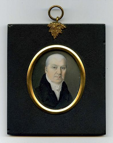 Miniature Painting of a Gentleman c1825