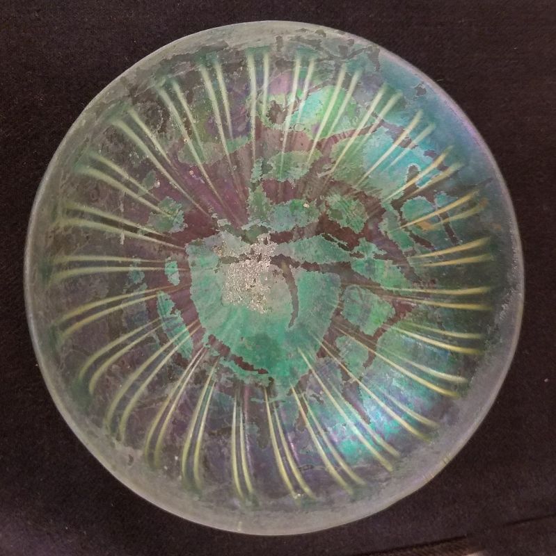 Exquisite Ancient Roman Glass Bowl  c  1 BC - 1 AD