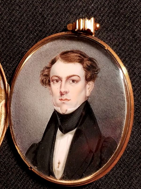 Thomas Barratt Miniature Portrait Gold Case c1835