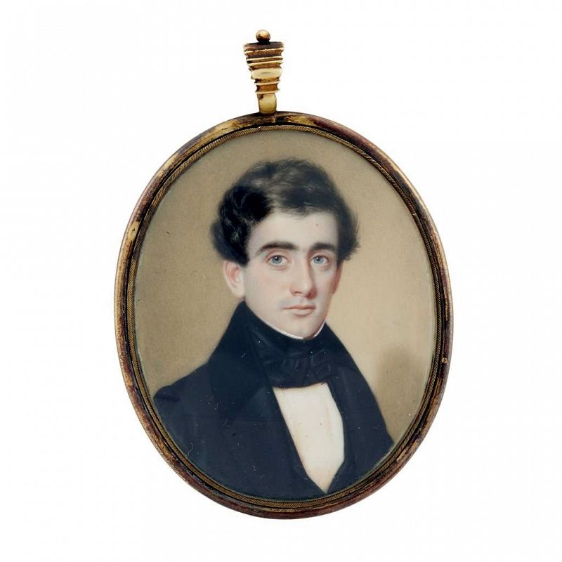 John Wood Dodge Portrait Miniature c1836