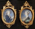 Fine Pair of  Miniatures by Fuger? with Rare Frames 18th - 19th C