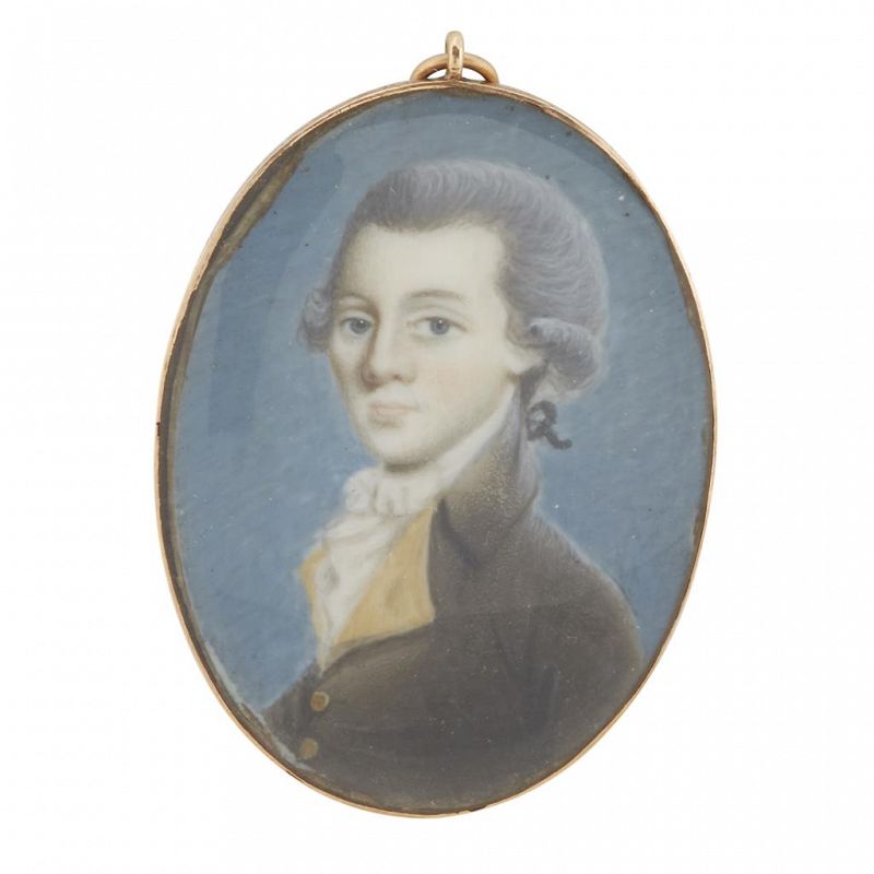 A Superb Pierre Henri Portrait Miniature c1790
