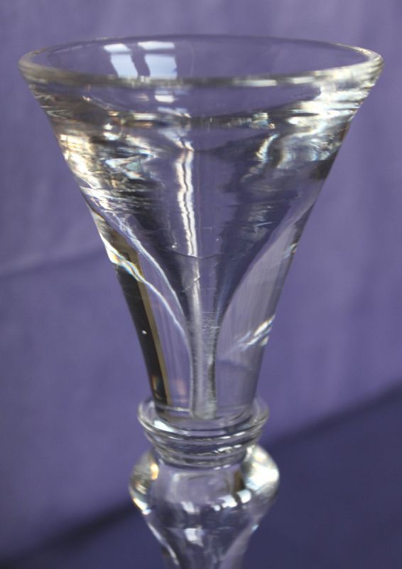 Toastmasters Deceptive Baluster Wine Glass c1730