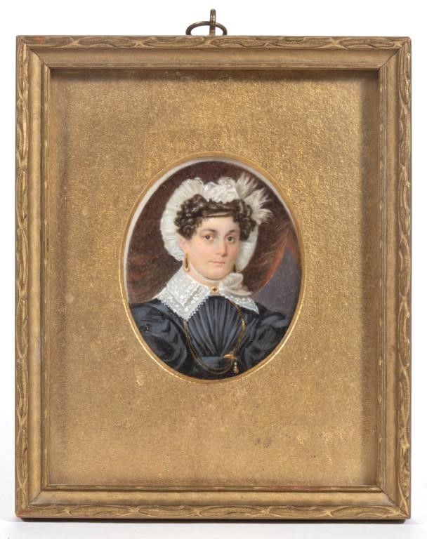 A Fine Miniature Portrait of a Woman c1830