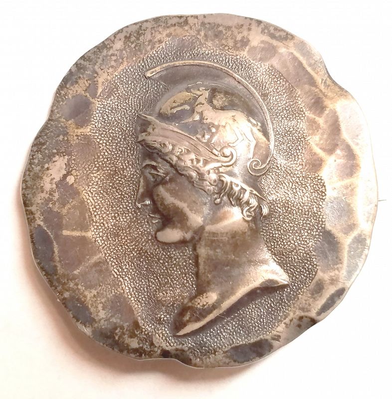 A Fine Shiebler Silver Medallion Brooch c1880