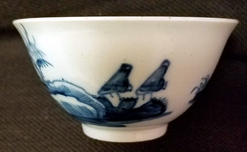 Exceptional Chaffers Porcelain Tea Bowl and Saucer c1758