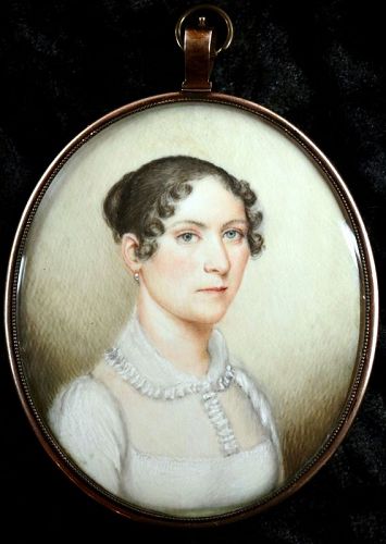 Henry Colton Shumway Portrait Miniature c1835