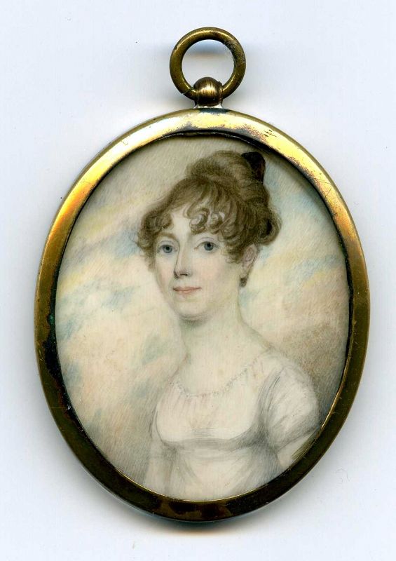 Portrait Miniature of Young Lady  c1810