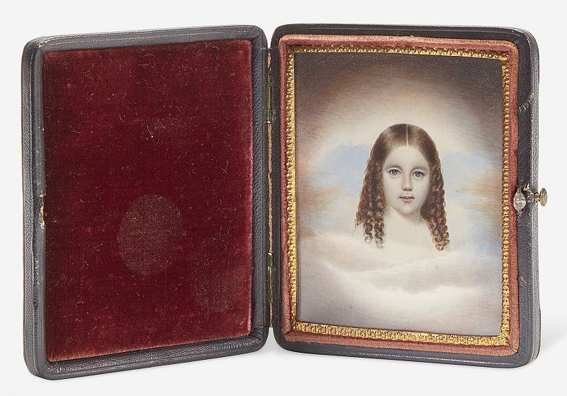 John Henry Brown Miniature Portrait c1845