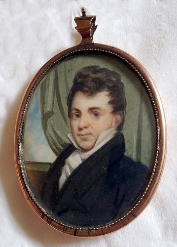 Rare J.V. Sturgeon Portrait Miniature  c1830