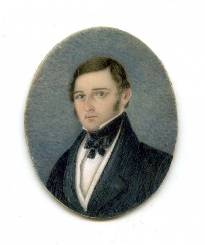 A Fine Portrait Miniature of a Gent c1835