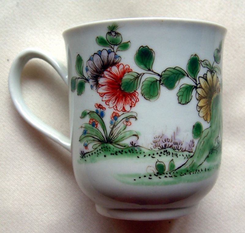 Extremely Rare Dr. Wall Worcester Coffee Cup c1754 - 1755