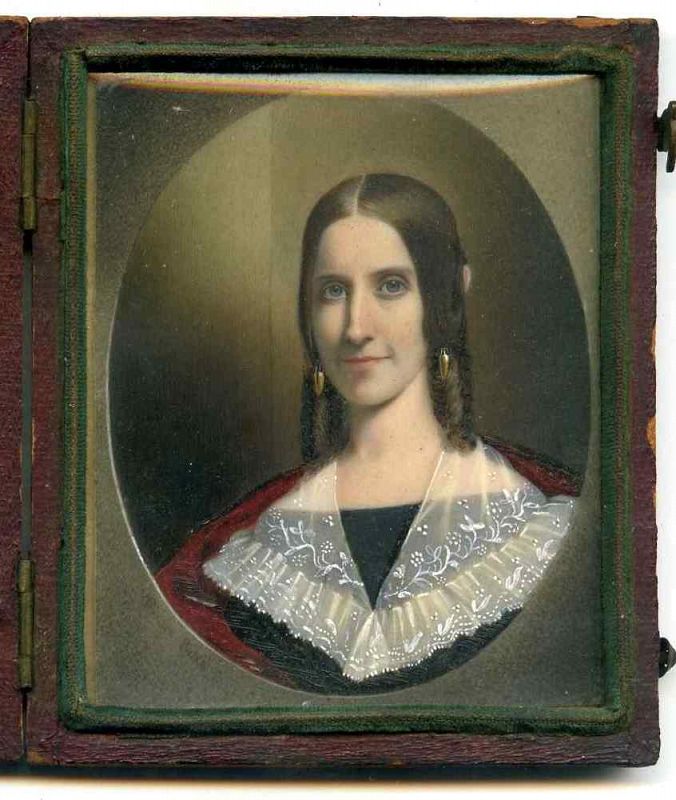 Exceptional John Henry Brown Portrait Miniature c1841