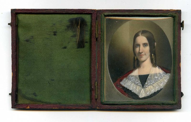 Exceptional John Henry Brown Portrait Miniature c1841