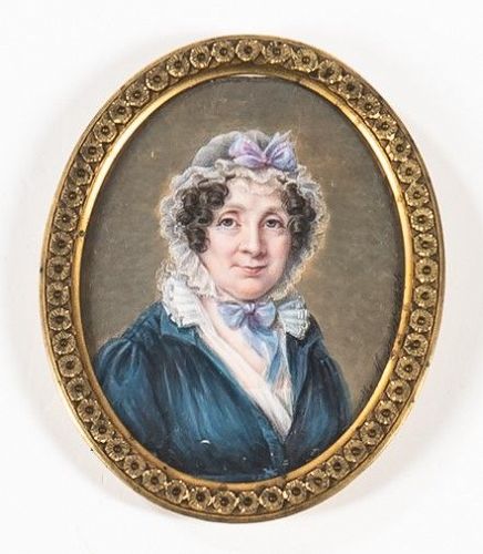 A Fine Hyacinthe Mercier Portrait Miniature c1824