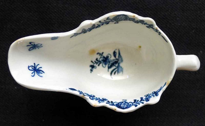 Rare Small Lowestoft Porcelain Creamboat c1760 - 1765