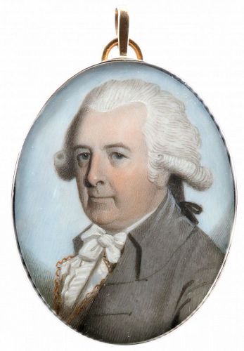 John Barry Portrait Miniature c1790