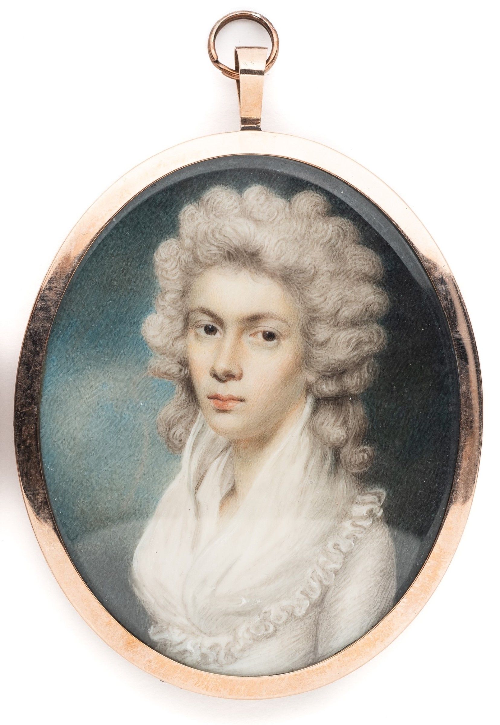 John Downman (Charles Hayter) Miniature Portrait c1790