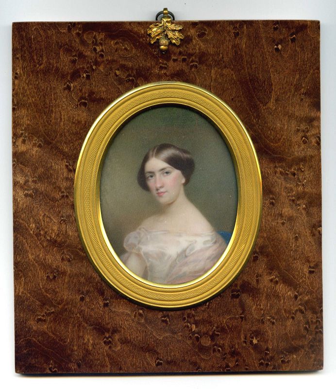 A Fine Thomas Seir Cummings Miniature Portrait c1840