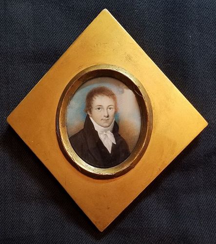 W. Bate Portrait Miniature c1802