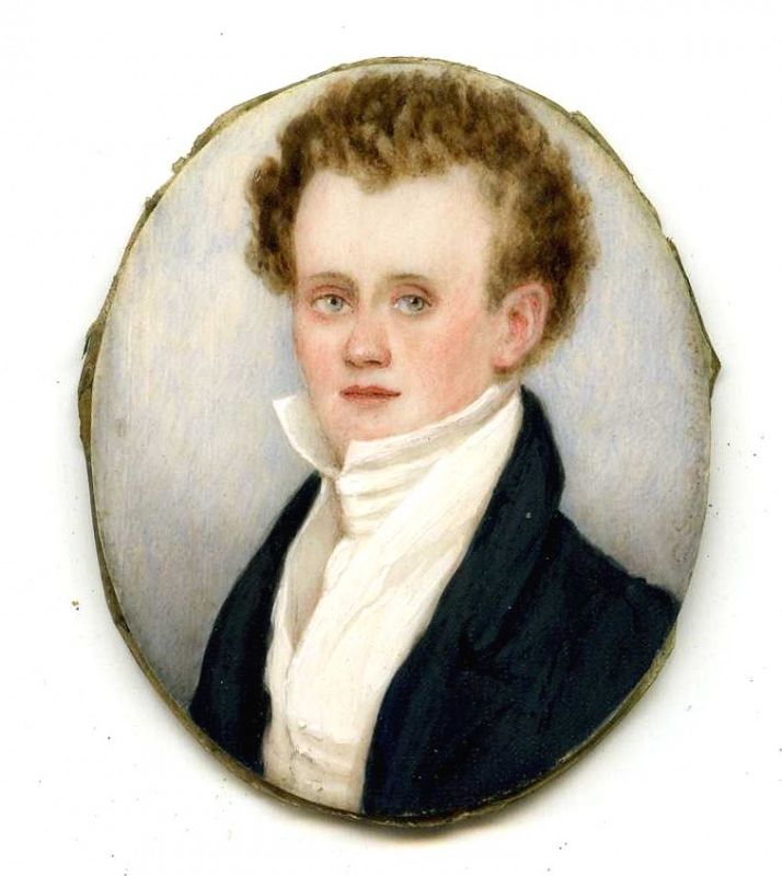 A Rare Mrs. Samuel Richardson Miniature Portrait c1835