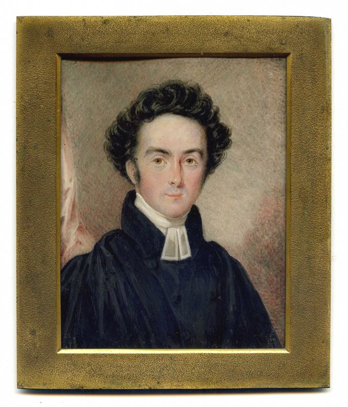 Miniature Portrait of a Clergyman c1825
