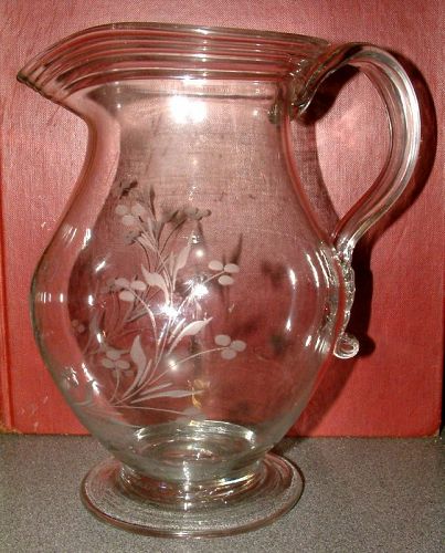 A Fine 19th Century Engraved Pitcher