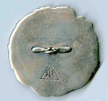 Japanese Silver Button c1890