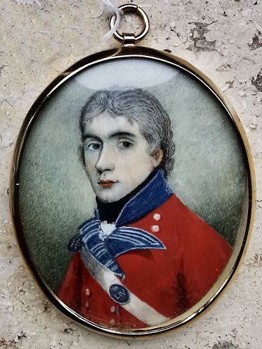 George Place  Miniature of an Officer c1800