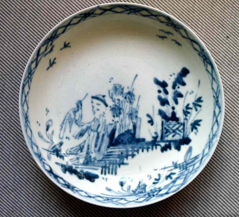 Rare William Reid? Porcelain Saucer c1760