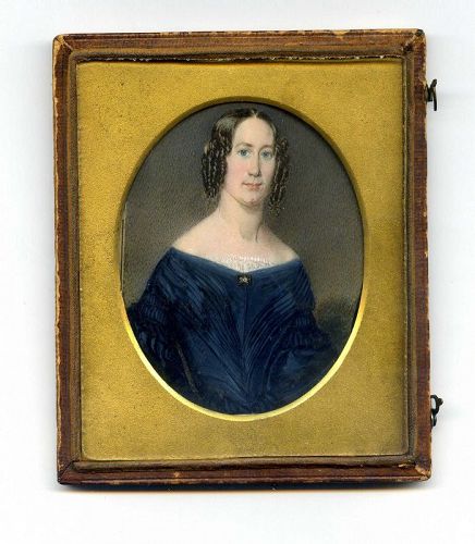 George Newcombe Miniature Portrait c1840