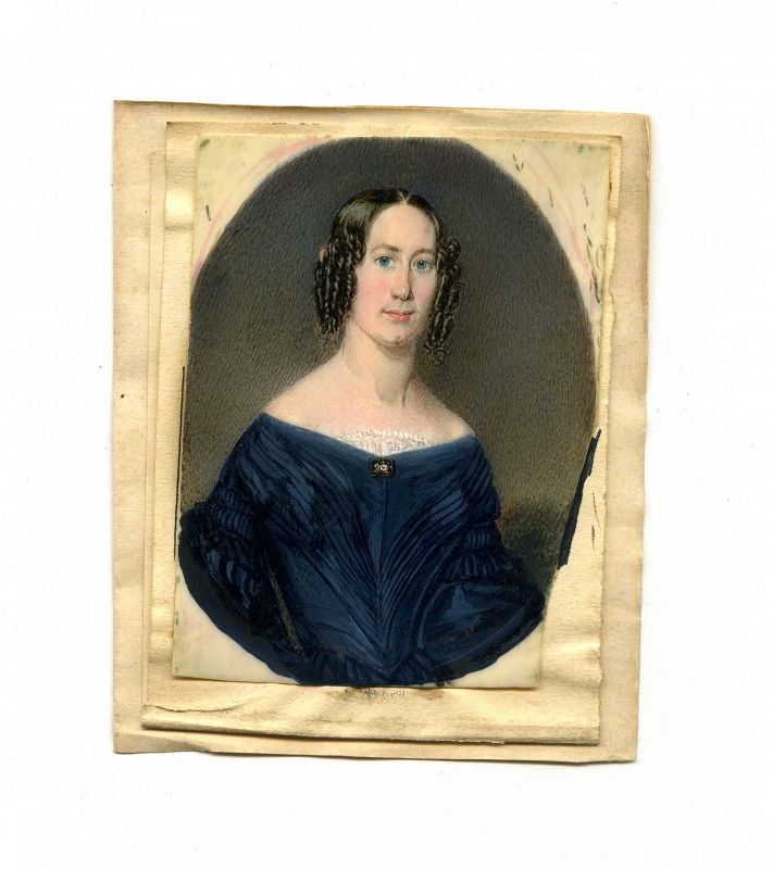 George Newcombe Miniature Portrait c1840