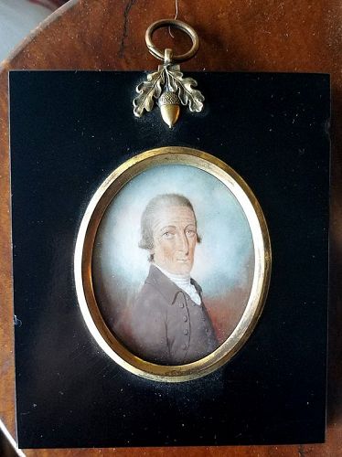 Portrait Miniature of a Gent c1765