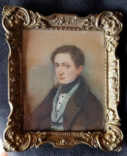 A Fine Portrait Miniature of a Man c1820