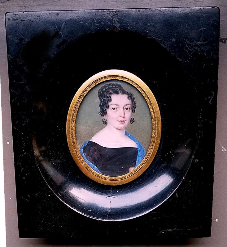 Portrait Miniature of a Woman c1835