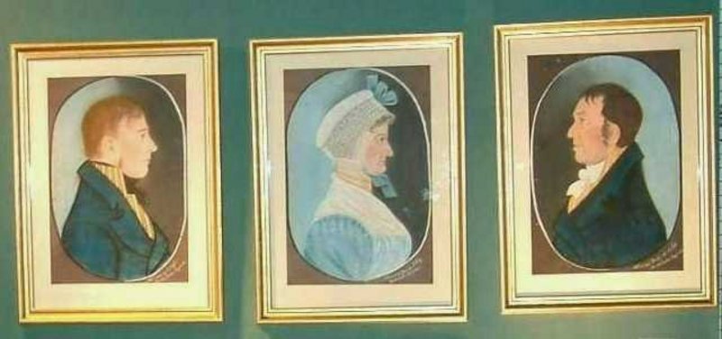 Rare Set of Pastel Family Portraits; c 1810